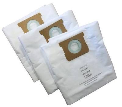 3 HEPA Bags Compatible with Shop Vac 5-8 Gallon Units, Replaces Part #'s Type H High Efficiency 90671 9067100 & Type E 90661 9066100, Craftsman 38767