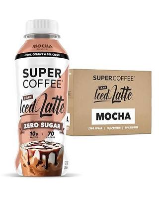 Super Coffee Mocha Keto Protein Coffee, 0g Sugar 10g Protein, 12oz 12Pk