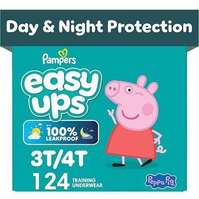 Pampers Easy Ups Training Underwear Peppa Pig Size 5 3T-4T, 124 Count (Packaging May Vary)