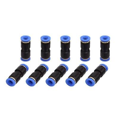SNS Push to Connect Straight 1/4" Tube OD Plastic Union Pipe Tube Fitting Straight Pneumatic Connector(10 PCS) SPU-1/4
