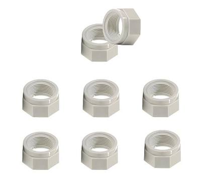 ATIE 280, 380, 480, 180 Pool Cleaner Feed Hose Nut D15 For Zodiac Polaris 280, 380, 480, 180 Pool Cleaners (6 Pack))