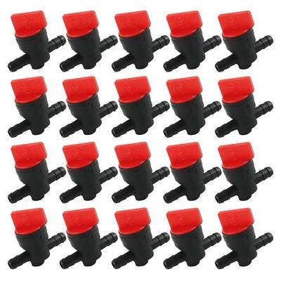 FLYPIG 20pcs 1/4" Inline Fuel Cut off Shut Off Valve for 493960 494768 | 698183, for Oregon 07-406, John Deere AM36141 AM107340, Toro 54-3150 1-603770