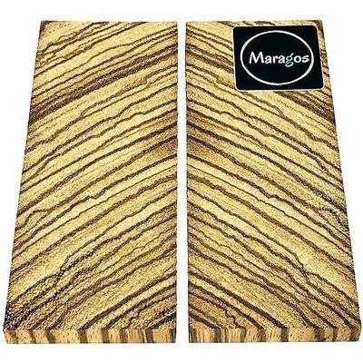 Bookmatched Zebrawood Knifes Scales, Handle Blank Exotic Knife Scales Wood