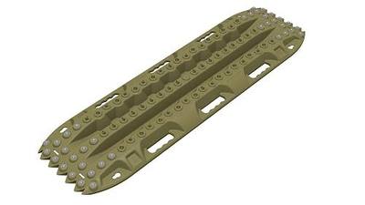 ActionTrax - Self Recovery Track System for Snow, Sand, Mud and Silt - Nylon with Metal Studs - Olive Drab - 1 Pair
