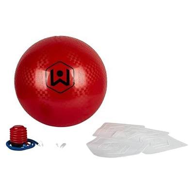 Wicked Big Sports Little Kids Kickball-Supersized Kickball Outdoor Sport Tailgate Backyard Beach Game Fun for All, Original Version, red