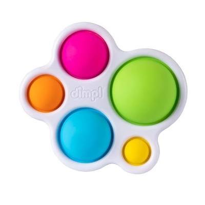 Fat Brain Toys dimpl, Original Silicone Popper Baby Toy | Tactile fidget toy for babies and toddlers aged 10 months+. Compact design with a rigid frame. Sized for travel.