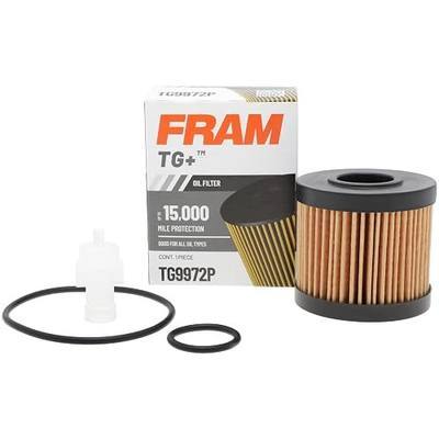 FRAM TG+ Replacement Oil Filter TG9972P, Designed for Interval Full-Flow Changes Lasting Up to 15K Miles for Select Vehicle Model Years