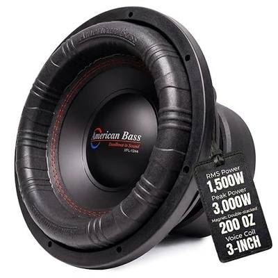 American Bass XFL 12 Inch Car Subwoofer – 2 Ohm 3000 Max Watts - High Power Subwoofer Speaker with Deep Bass Performance, Premium Audio Upgrade for Cars, Trucks, and SUVs, Durable 12" Subwoofers
