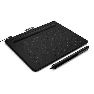 Wacom Intuos Small Graphics Drawing Tablet, Includes Training & Software; 4 Customizable ExpressKeys Compatible with Chromebook Mac Android & Windows, Black