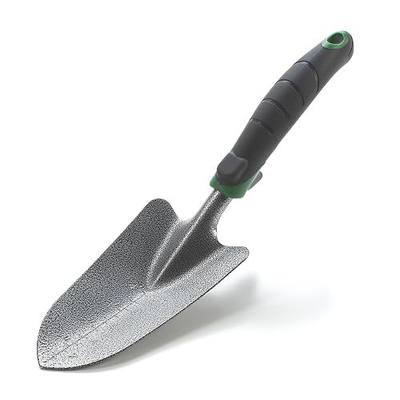 Edward Tools Garden Trowel - Heavy Duty Carbon Steel Garden Hand Shovel with Ergonomic Grip - Stronger Than Stainless Steel - Depth Marker Measurements for More consistent Planting