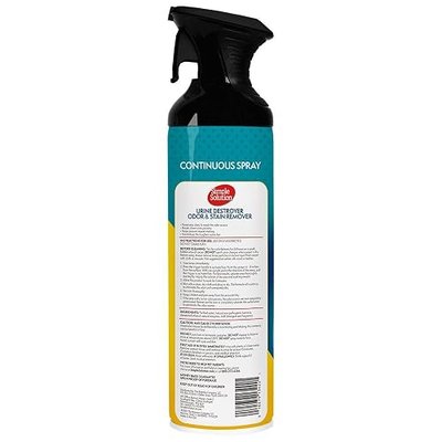 Simple Solution Urine Destroyer Enzymatic Cleaner | Pet Stain and Odor Remover with 2X Pro-bacteria Cleaning Power | 17 Ounces