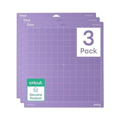 Cricut StrongGrip Cricut Cutting Mat 12in x 12in, Craft Mat for Cricut Maker & Explore, Use with Heavyweight Materials - Specialty Cardstock, Matboard & More, Reusable, Clear Protective Film (3 Count) | Craft Mat for Cricut Maker & Explore, Use with Heavyweight Materials - Reusable, Clear Protective