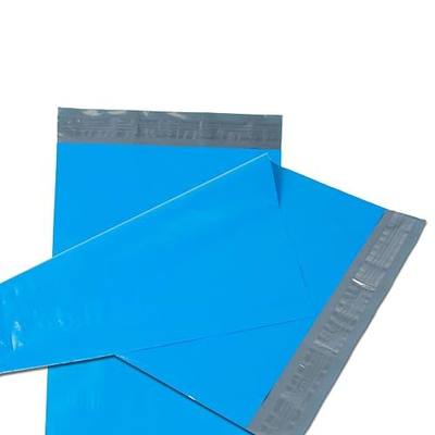 19 Inch x 24 Inch Blue Poly Mailer Plastic Bags, Self-Seal Non-Padded Shipping Bags, Waterproof and Lightweight, Tear Resistant, Set of 50 Pack