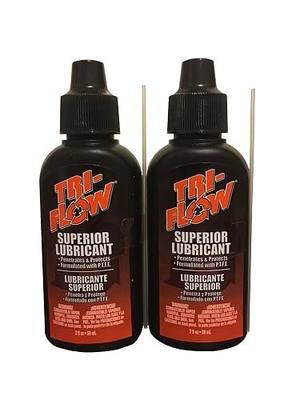 Tri-Flow Superior Lubricant 2 OZ bottle with four inch straw two bottles
