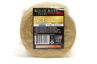 Brass Wool (FINE Grade) - 1lb Roll - by Rogue River Tools. Made in USA, Pure Brass