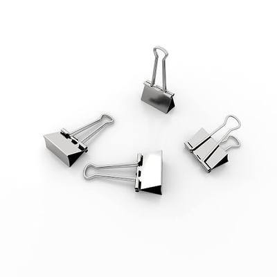 Binder Clips Small Metal Clamp 0.75 inch / 19 mm (Silver, 40 PCS)