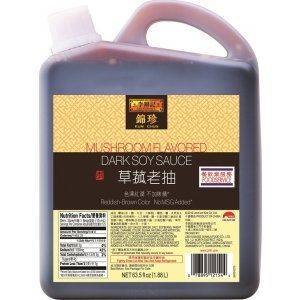 Lee Kum Kee LKK Mushroom Flavored Dark Soy Sauce | 63.5 Oz