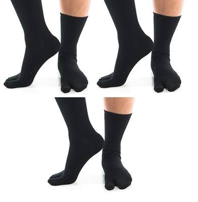 3 pairs V-Toe split-toe flip flop socks various sizes women 7-11.5 men 6-10.5