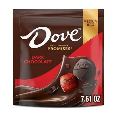 DOVE Dark Chocolate Candy, Individually Wrapped, 7.6 Ounce | Dark chocolate candy, chocolate snacks for sharing; individually wrapped chocolate for home, office, break room, candy snacks