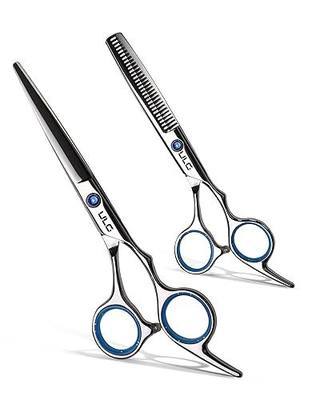 Hair Cutting Scissors Thinning Shears Kit ULG Professional Barber Hairdressing Texturizing Salon Razor Edge Scissor Japanese Stainless Steel 6.5 inch
