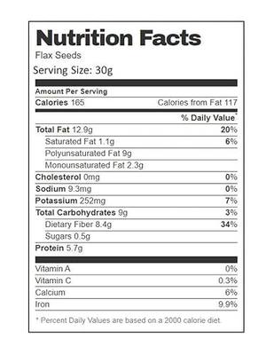 AIVA Flax Seeds 10 lb – Whole Raw Flaxseed for Baking, Smoothies, and Snacks, Bulk Packaging