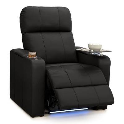 Seatcraft Monterey Home Theater Seating Black Single Recliner