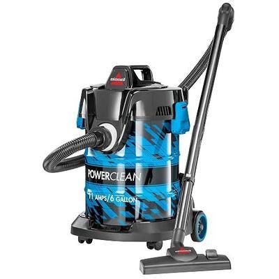 BISSELL Power Clean Wet/Dry Garage Vacuum, 2035A | Blue PowerClean color; handles both wet and dry debris in garage; powerful suction for tough messes
