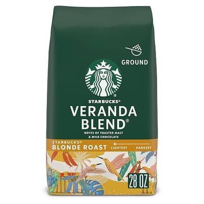 Starbucks Ground Coffee Veranda Blend Blonde Roast, 28 oz Bag | 100% Arabica ground coffee; Starbucks Blonde Roast Veranda Blend; 1 bag, 28 oz