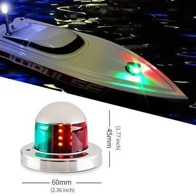 Boat Marine LED Navigation Lights Marine Navigation Lamp, SS316 Stainless Steel Shell, IP66 Red and Green LED for Boat Pontoon Yacht Skeeter, 10.5LM with CE & RoHS Certificate