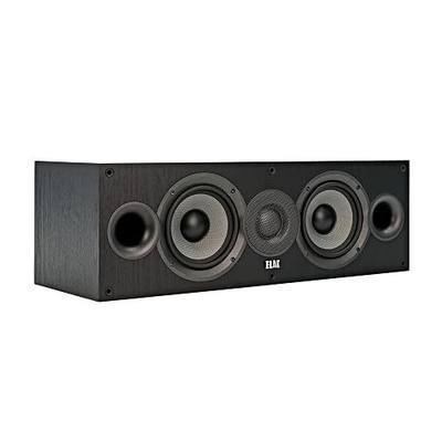 ELAC Debut 2.0 C5.2 Center Channel Speaker, Black - 1” Cloth Dome Tweeter & Dual 5.25” Aramid Fiber Woofers - 2-Way Bass Reflex - Up to 35,000 Hz Response