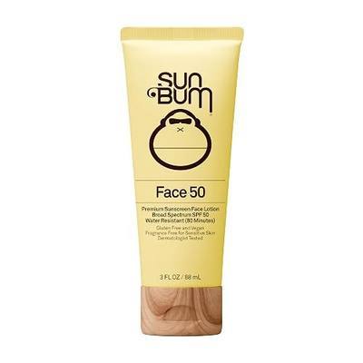 Sun Bum Original SPF 50 Sunscreen Face Lotion - Broad Spectrum Moisturizing Facial Sunscreen with Vitamin E - Travel Size - 3 oz