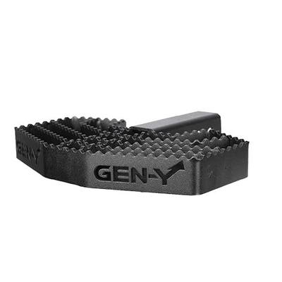GEN-Y Hitch Serrated Hitch Step for 2-Inch Towing Receiver, Up to 500 LB Load Capacity with Serrated No Slip Surface, Textured Powder-Coat Finish, Black