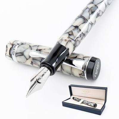 Conklin Duragraph Fountain Pen Cracked Ice - Extra Fine Nib, Precision Writing Instrument with Unique Design