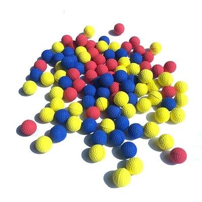 Rival 100-Round Refill Pack, Replace Round Balls Foam Bullet Balls for Children Kids Toy Guns. (Mix Color)