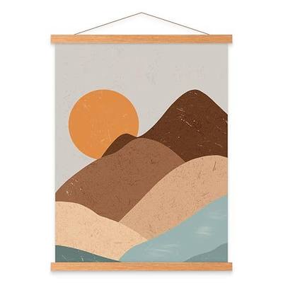 Benjia 20x30 20x28 Poster Frame, Magnetic Light Wood Frame Hanger for Photo Picture Canvas Artwork Art Print Wall Hanging (1 Pack, 20")