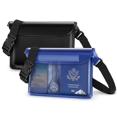 HEETA 2-Pack Waterproof Fanny Pack Pouch Dry Bag for Phone Passport Purse