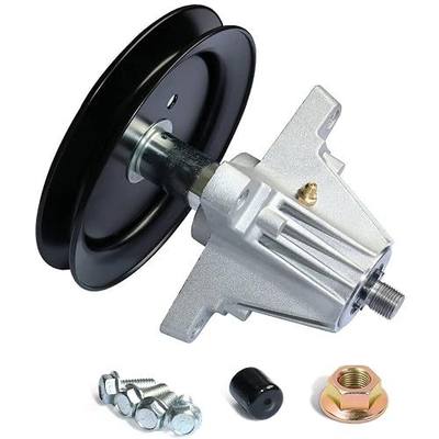 Spindle Assembly for Cub Cadet MTD 918-04822A 918-04822B 618-04822 918-04889 30-8001 14328 82-058 Lawn Mower Deck Fit Most 42in and 30in Mini Riders with Pulley Tapped Bolt Zerk Fitting