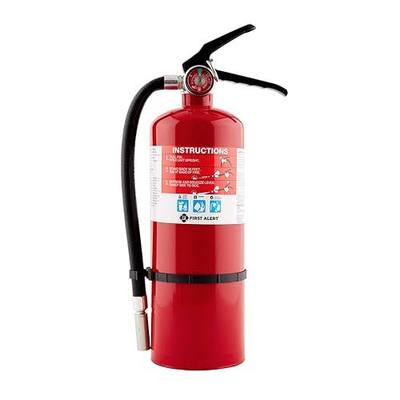 First Alert Fire Extinguisher, Heavy Duty for Home & Commercial Use | HOME2PRO Rechargeable Compliance Unit, UL RATED 2-A:10-B:C, Red, 1-Pack