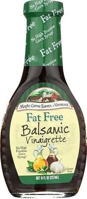 Maple Grove Farms Fat Free Salad Dressing, Balsamic Vinaigrette, 8 Ounce