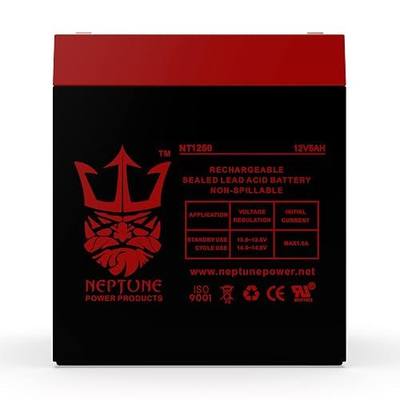 Brand NT1250 12V 5Ah Rechargeable SLA Battery Replacement for Chamberlain 41A6357-1 Garage Door Opener Battery