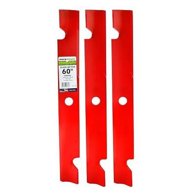 MaxPower 561139B USA MADE Heavy Duty 3 Blade Set | For 60" Cut Exmark, Replaces OEM no. 103-6403, 103-6403-S, 140-1240 | For 60" Cut Exmark, Replaces OEM no. 103-6403, 103-6403-S, 140-1240