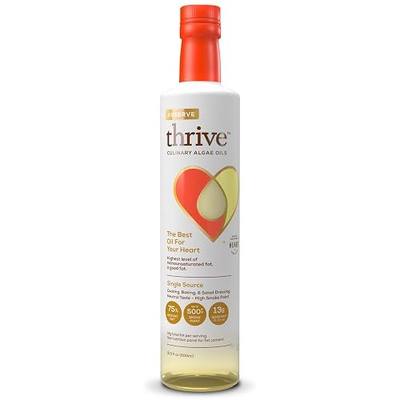 Thrive Reserve Culinary Algae Oil, High Smoke Point Cooking Oil for Frying, Sautéing, Baking & Grilling, Neutral Oil Rich in Omega-9 Fatty Acids, Non-GMO, Vegan, Gluten-Free, 16.9 fl oz