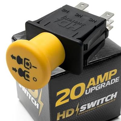 20 AMP Upgrade Clutch Blade PTO Switch 04399600 for Gravely ZT34 ZT42 ZT43 ZT50 ZTX42 ZTX52 ZTXL42 ZTXL52 ZTXL60 ZT ZTX ZTXL Ariens Zoom 34 42 50 1640 1740 1744 1840 Ikon-X Ikon XL 42 52 60