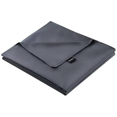 ZonLi Duvet Cover for Weighted Blanket (Grey, 48'' x 72''), Breathable Soft Duvet Cover Queen Size Removable Cooling Cover for All Season