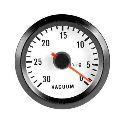 ESUPPORT Car Vehicle 2" 52mm Vacuum Gauge Meter Kit Pointer | Blue LED Light 12V Universal for Auto Automotive Motor Truck Boat