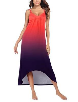 Ekouaer Sleeveless Nightgowns for Women Long Nightdress Soft Sleepdress