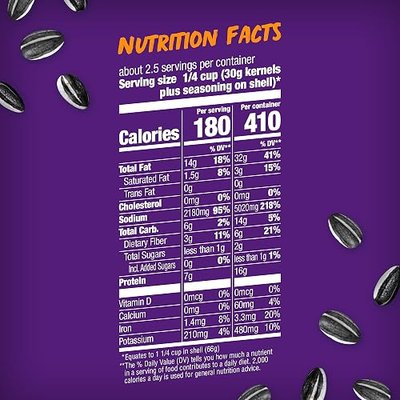 BIGS Sunflower Seeds, Taco Bell Taco Supreme Flavor, 5.35 oz. (Pack of 12)