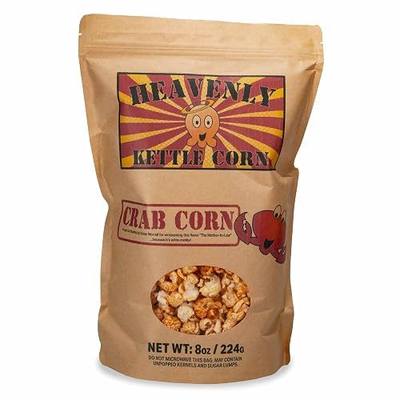 Heavenly Kettle Corn - Crab Corn Kettle Corn - Family Size 8oz Bag