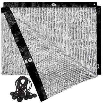70% Reflective Aluminum Shade Cloth, Silver, 6.5 x 6 FT | Breathable Aluminum Sun Shade Net Cover with Grommets for Sun Protection, Pet Shade, RV & Car Shades, Patio, Pergola, Plants