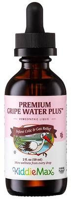 Maxi Health Gripe Water for Babies – Fast Acting Homeopathic Colic Calm Baby Gas Drops for Newborns – Natural Chamomile, Ginger, Peppermint & Fennel Baby Water for Hiccups (2 fl oz)